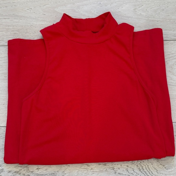 STYLEWE Sleeveless T-Shirt Maxi Dress w/ Back Slit in Red Size Small - Picture 9 of 9